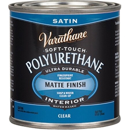 Varathane VARATHANE 200261H 0.5 Pint; Satin Crystal Clear Diamond Water Based Interior Polyurethane 167234